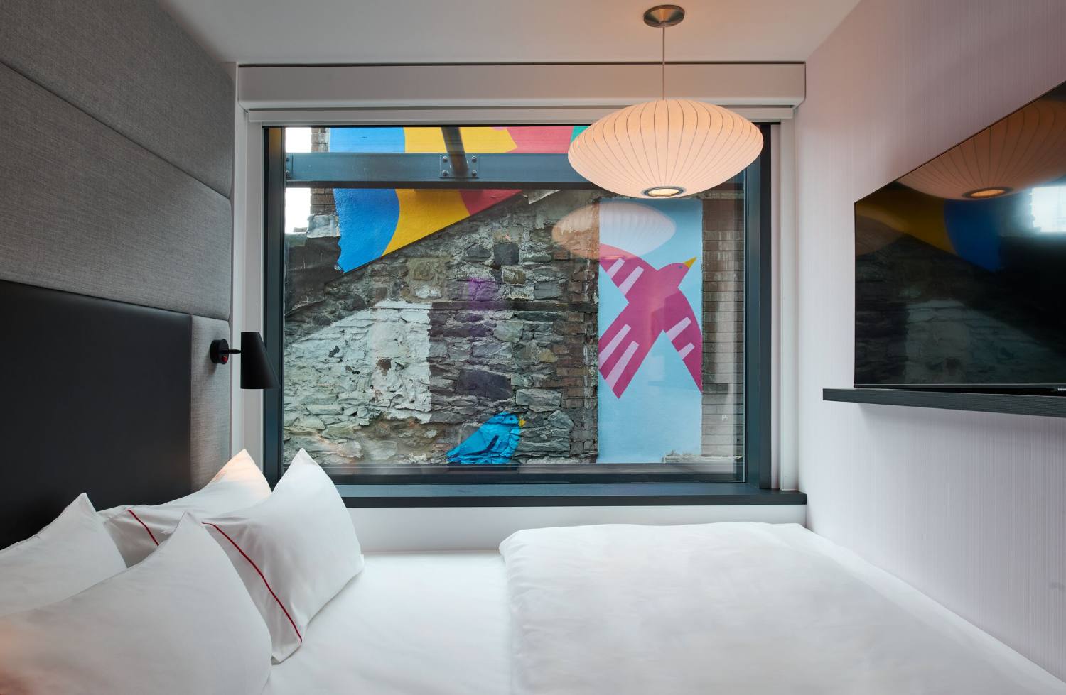 citizenM Dublin room — an efficient, standardised room footprint