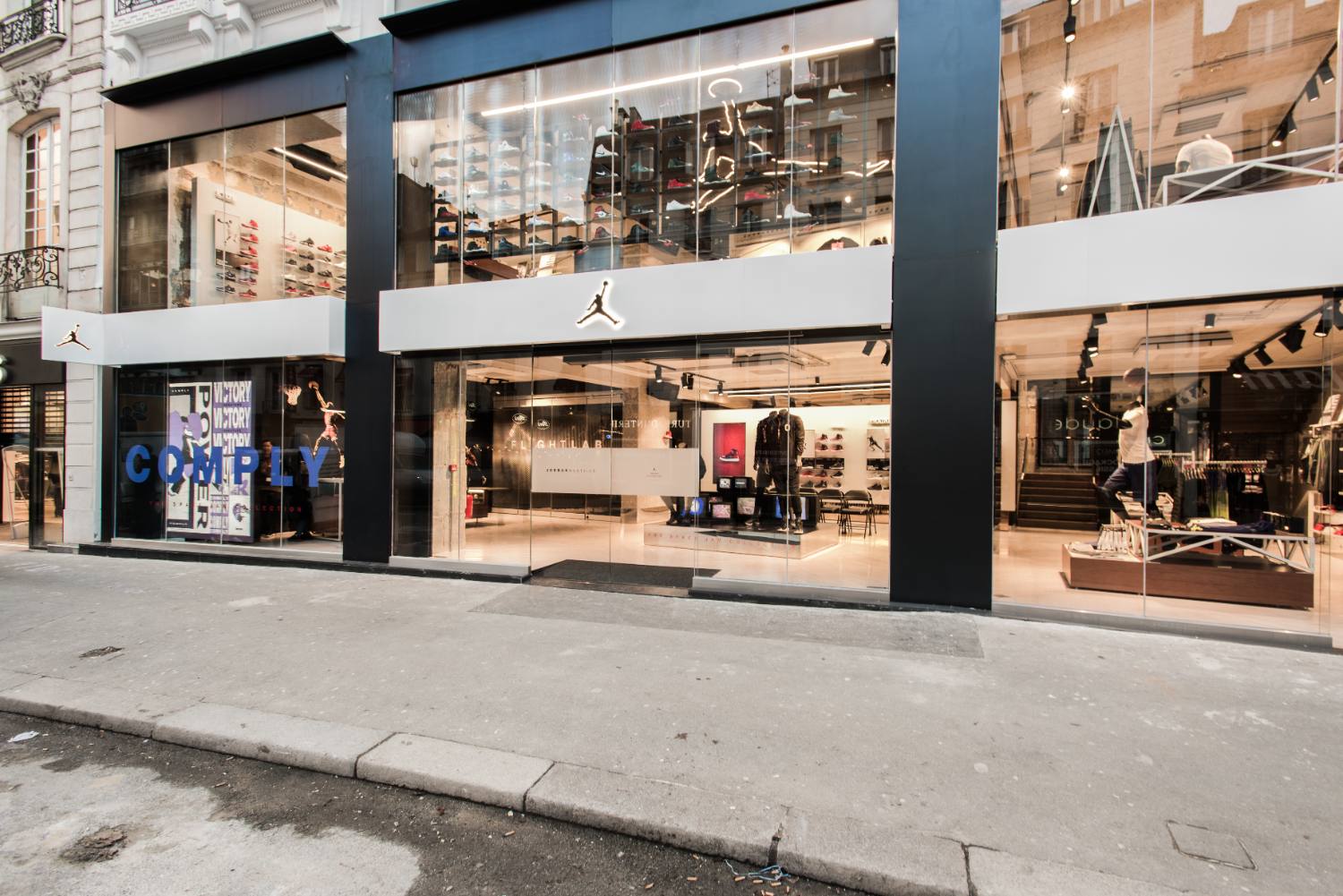 Jordan Brand store, Bastille — retail brand environment