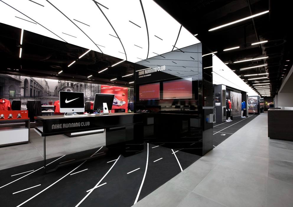 Niketown London running club — retail experience design