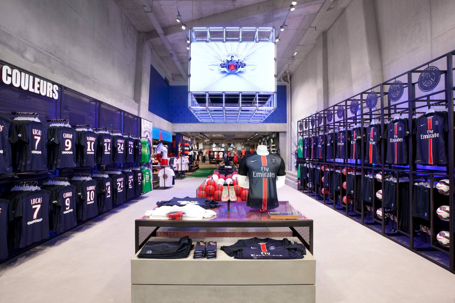 Nike Paris Saint-Germain flagship store — retail brand environment